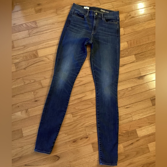 GAP TRUE SKINNY SOFT MID WEIGHT JEAN - EXCELLENT CONDITION - RICH INDIGO BLUE - Picture 3 of 8